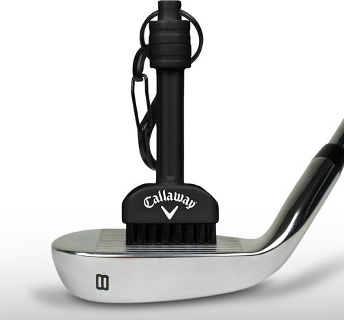 Callaway Golf Mini-Mag Magnetic Club Brush - Compact Groove Cleaner with Detachable Magnet & Durable Nylon Bristles