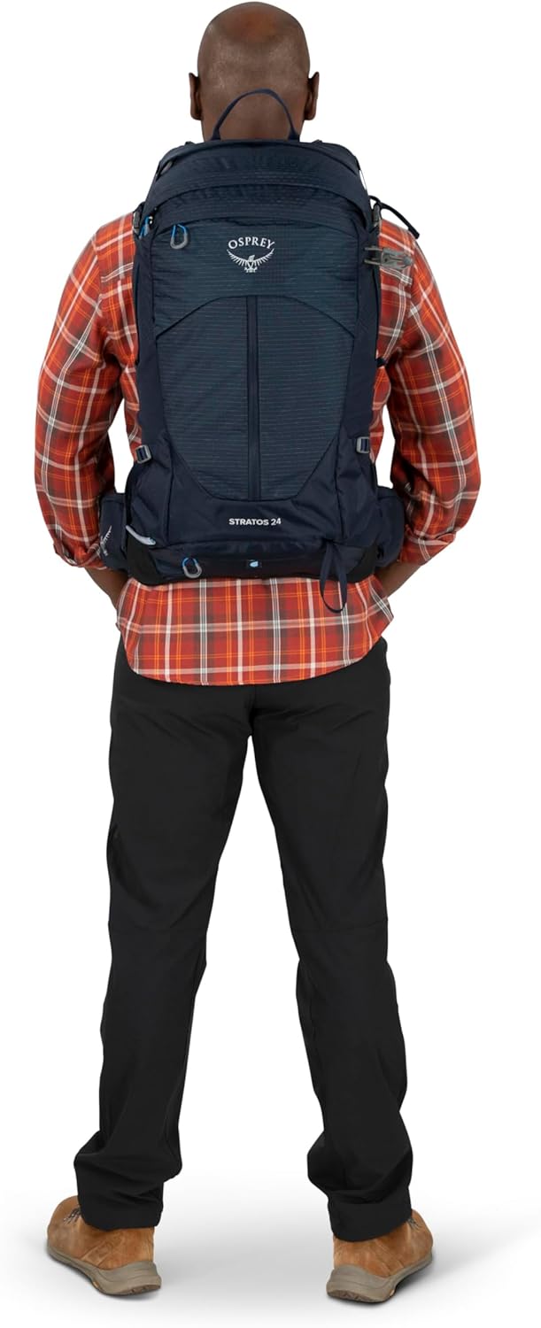 Osprey Stratos 34L Men's Hiking Backpack - Lightweight & Durable | Cetacean Blue