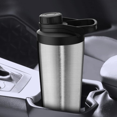 Greatyos Stainless Steel Shaker Bottle - Noise-Free 24 oz Insulated Cup for Protein Mixes | 100% Leak Proof