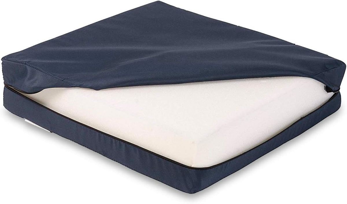 DMI Seat and Chair Cushion for Office Chairs, Wheelchairs, Scooters, Kitchen Chairs or Car Seats, for Support and Height While Reducing Stress on Back, Tailbone or Sciatica, Foam, 1 Count