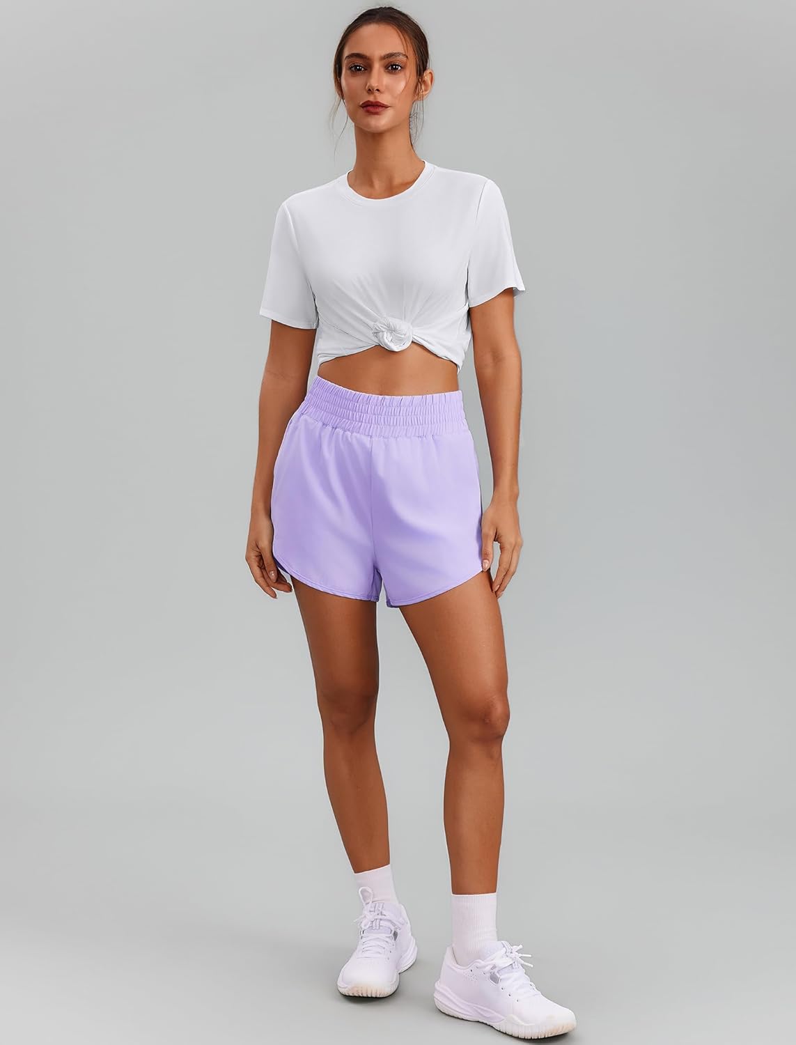 PINSPARK Workout Tops for Women - Short Sleeve Athletic Shirts with UPF 50+ | Quick Dry Gym & Hiking Outfits (S-3XL)