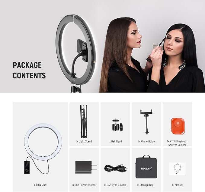 NEEWER 12" 24W High Power LED Ring Light