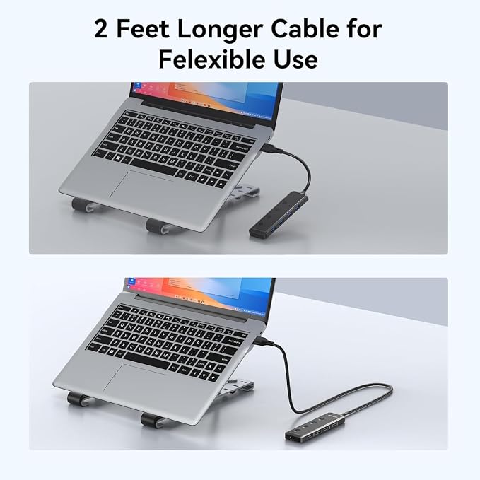 MOKiN USB 3.0 Hub, 5-Port Ultra Slim Data USB Extender