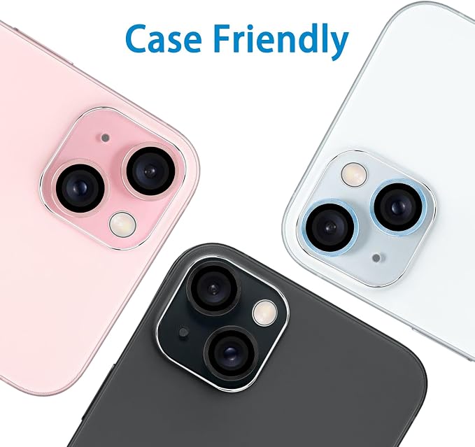 Dengduoduo 3 Pack Tempered Glass Camera Lens Protector
