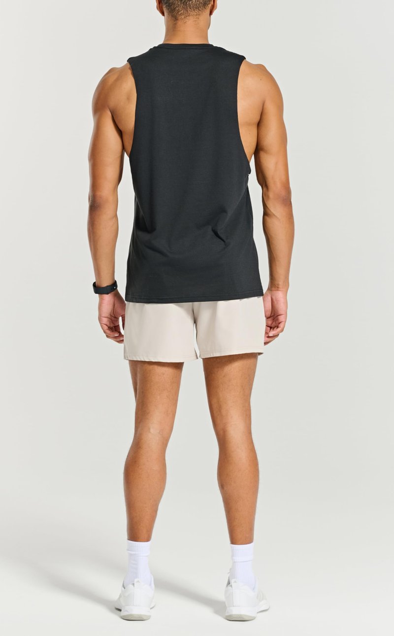 Project Titan Men's Workout Drop Arm Tank Top Cut Off Sleeveless Gym Shirts