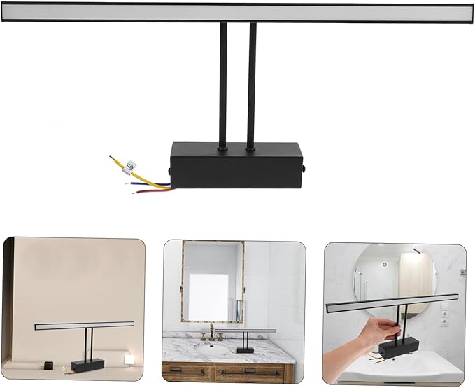 LED Bathroom Mirror Light Adjustable Brightness Waterproof Design for Makeup Application in Wet Areas