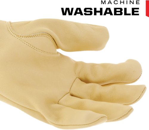 Mechanix Wear Leather Cow Driver Gloves - Breathable & Water Resistant - Comfortable Fit - Tan - Large