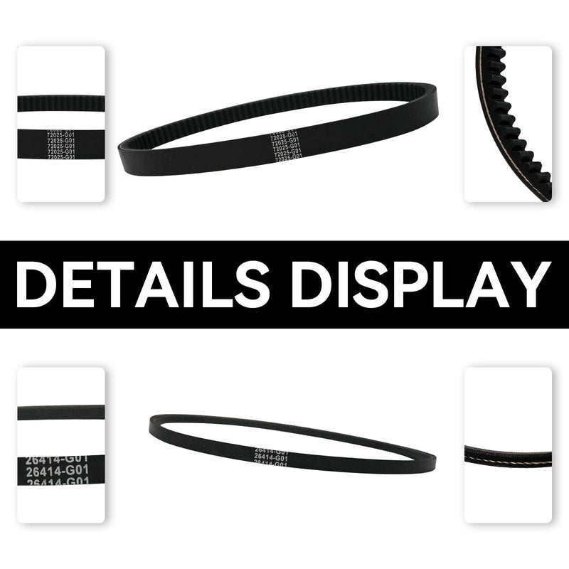 XUANYUDG0769 EZGO TXT Gas Drive Belt Starter Generator Belts for Golf Cart EZGO 4 Cycle Gas TXT Cushman Express Marathon Medalist ST Vehicles Terrain 1994-2013, Replacement OEM # 72054G01, 26414G01