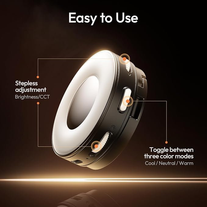 ULANZI ML05 Phone Light, Dual-Sided Magnetic Cell Phone Selfie Lights