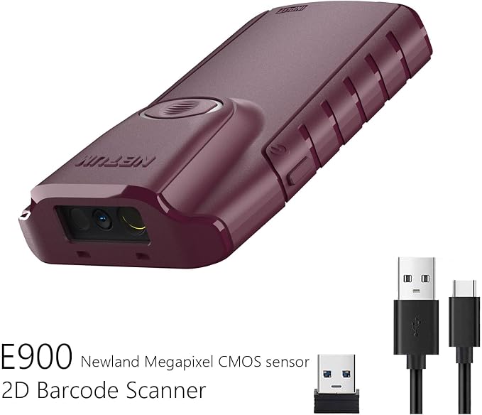 NETUM Bluetooth 2D Barcode Scanner, 3-in-1 Small Portable QR Bar Code Reader