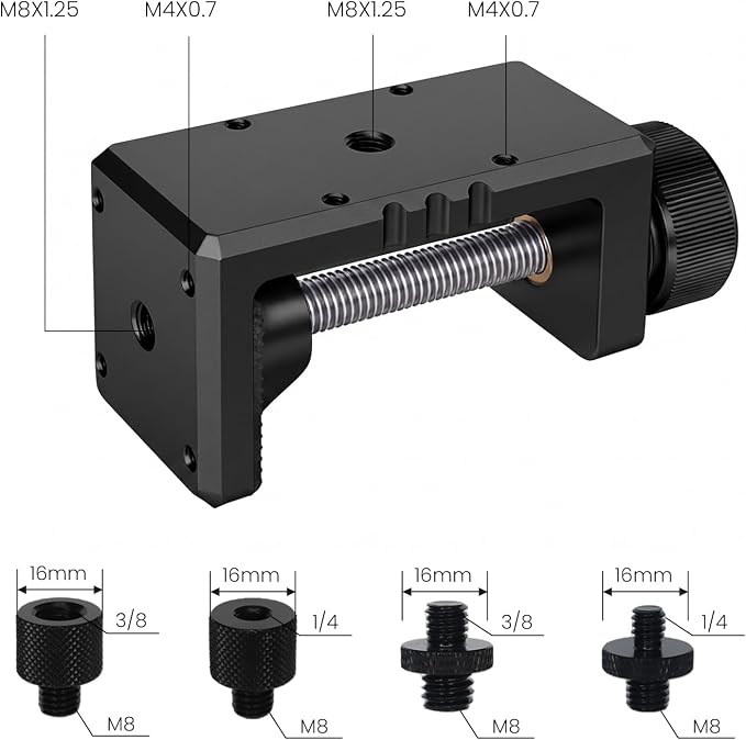 Heavy Duty C Clamp & Desk Clamp, Aluminum Alloy Table Mount