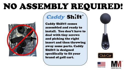 Caddy Shift Club Car DS Precedent Golf Cart Forward Reverse Shift Lever Handle - Club Car Accessories & Parts - Ergonomic Shifter Knob Upgrade - Direct Replacement for Your Golf Cart