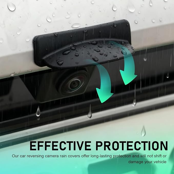 Car Backup Camera Rain Shield, Silicone Rear View Camera Anti-Rain Cover