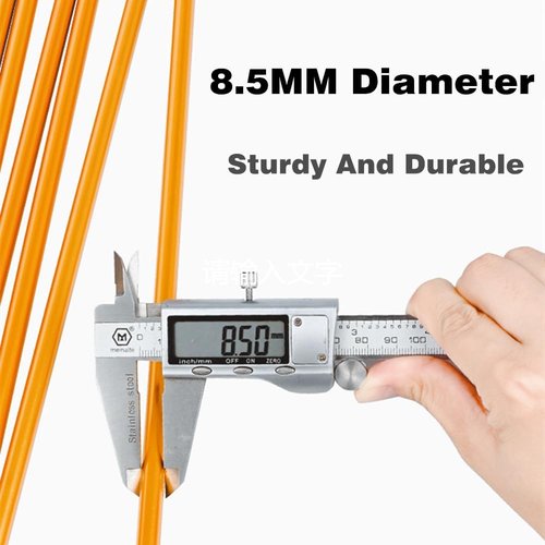 Aluminum Tent Poles - 2 Pack 11.8 ft 7001 Alloy Replacement Bars for Hiking & Camping