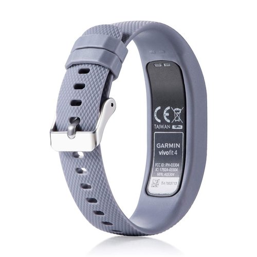 Huwokxix Watch Band Compatible with Garmin vivofit 4,Adjustable Silicone Sports Strap Replacement Band for Garmin vivofit 4 (Black+gray+dark blue, S)