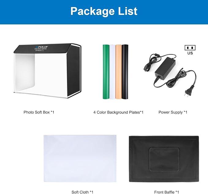Light Box Photography, PULUZ 24x16 inch Portable Photo Box