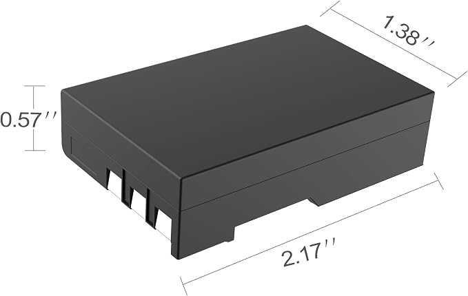EN-EL9 EN EL9a Battery Pack, LP 2-Pack 2000mAh Rechargeable Li-Ion Battery Set