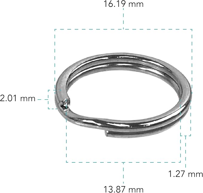 Foto&Tech Stainless Steel Round Lug Ring Camera Strap Split Ring