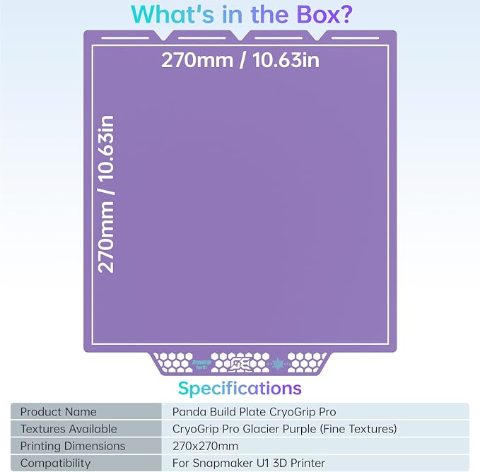 BIQU CryoGrip Pro Glacier Purple Compatible