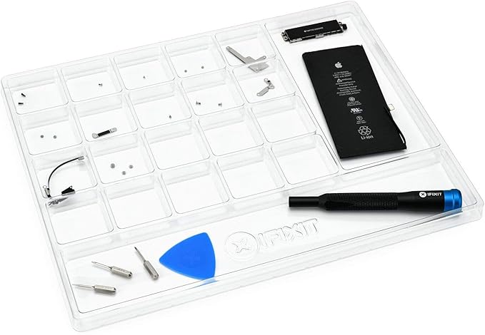 iFixit Anti-Static Project Tray - Small Parts and Screws Holder for Organization