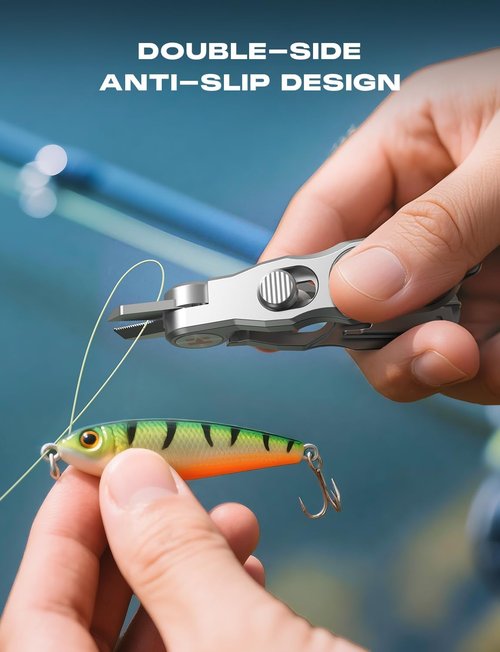 HOOK-EZE Fishing Knot Tying Tool - Effortlessly Tie Knots & Protect from Fish Hooks | 3-in-1 Cutter & Nippers