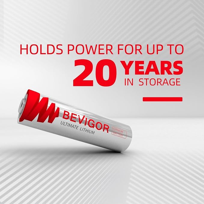 BEVIGOR Lithium Batteries AA, AA Battery 24Pack, 3000mAh Double A Battery
