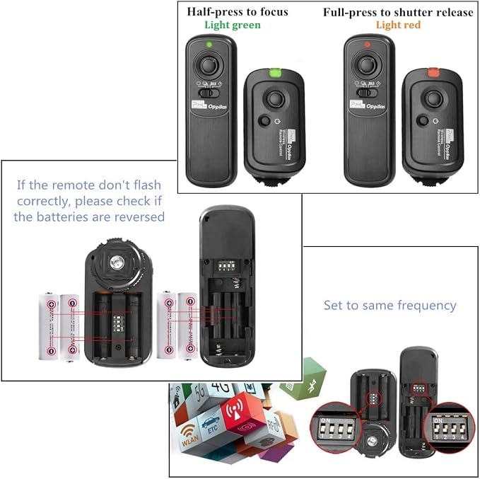 Pixel RW221-S2 Camera Remote Shutter Release Wireless Radio Control Compatible