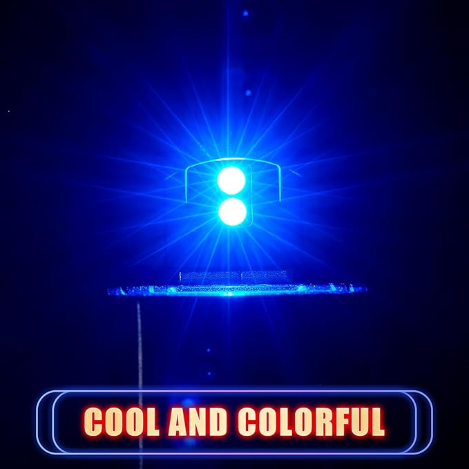 Frienda 2 Pieces Mini USB LED Light, Car LED Interior Lighting 5v Smart USB Atmosphere Light, Laptop Keyboard Office Decoration Night Lamp, Adjustable Brightness, 8 Colors (Type C)