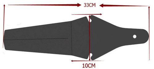 Lohas Select New Generation Bike Bicycle Mudguard Rear Guard Waterproof Plastic Rain Protection Folding Road Fenders (Black)