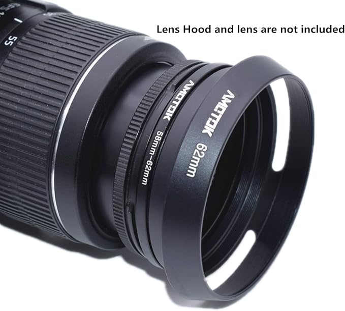 58mm to 62mm Camera Filters Ring Compatible All 58mm Camera Lenses to 62mm UV