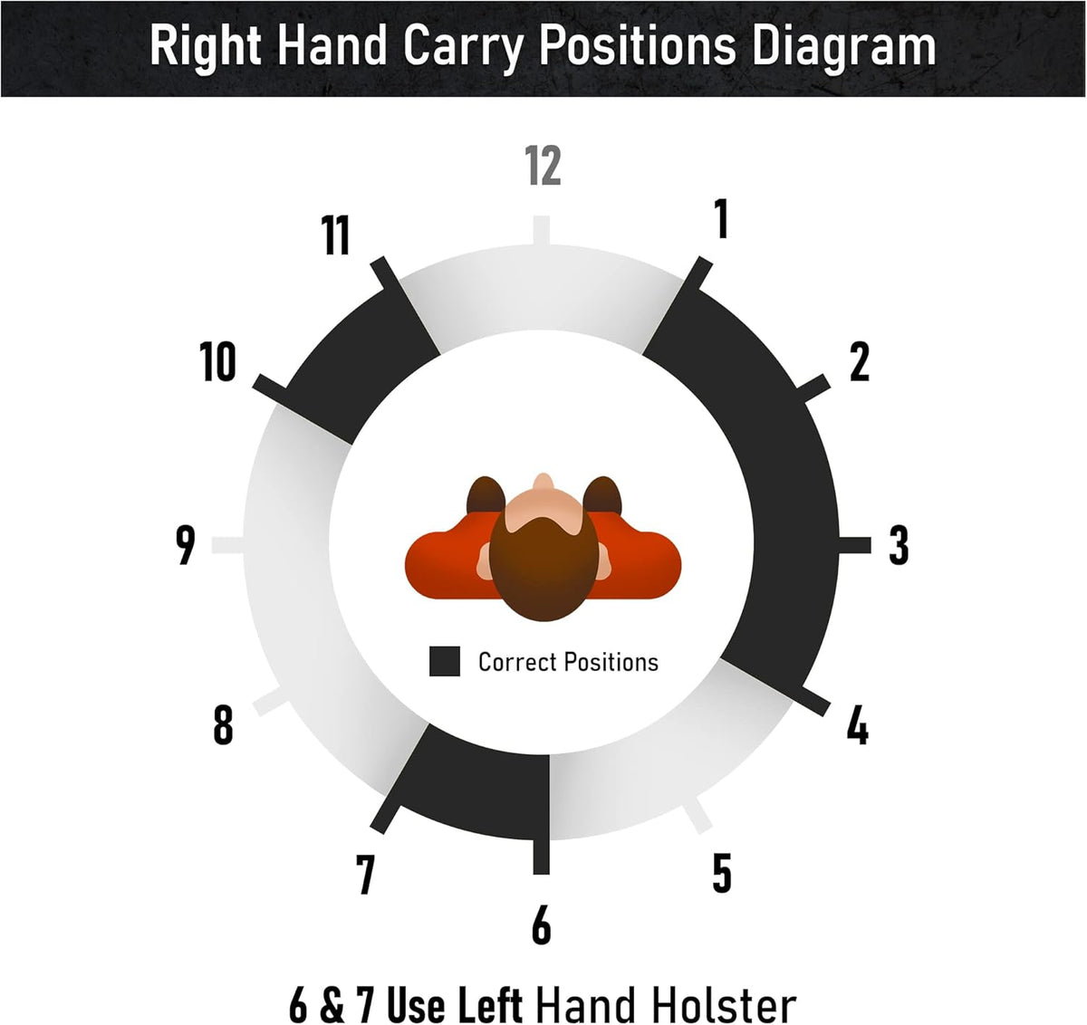 Skiennix IWB Pistol Holster - Eco Leather with Mag Pouch for Glock 17/19/21 & XDM (Right-Handed)