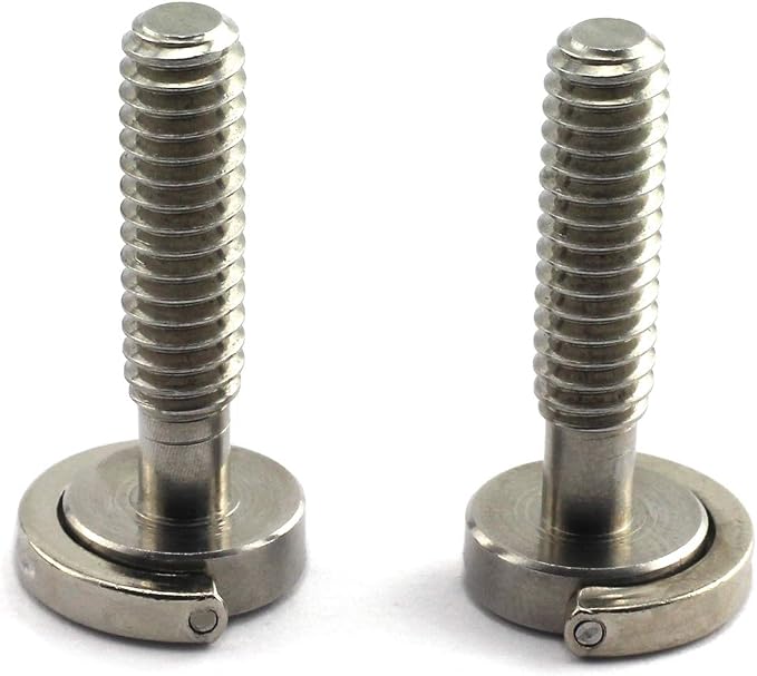 HJ Garden 2pcs 1/4-20 Thread D-Ring Stainless Steel Camera Fixing Screws