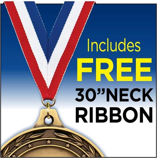 Gold Winner Medals - 2" Shiny Gold 1st Place Awards | Perfect for Competitions and Events