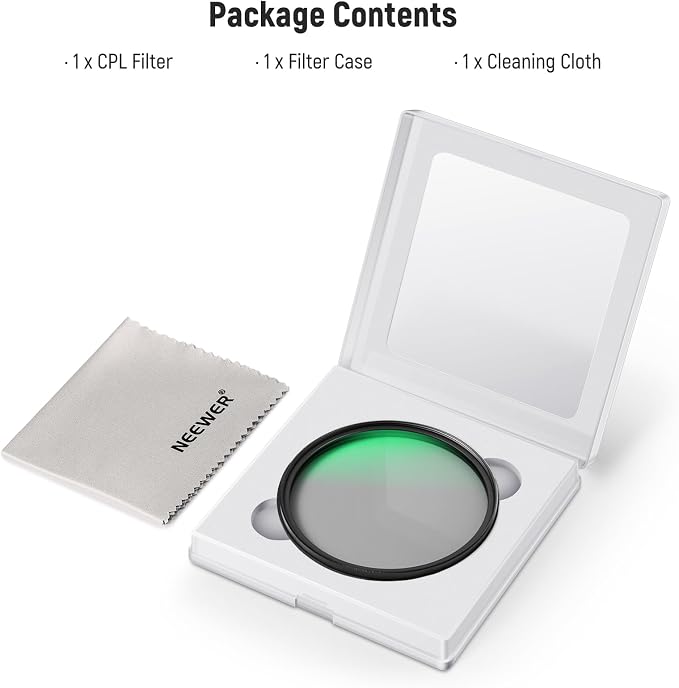 NEEWER Polarizer Filter 43mm Circular MC CPL