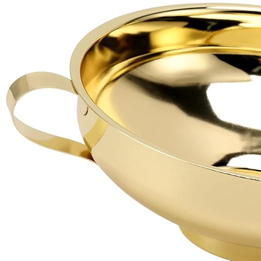 Majatou 3 Pieces Gold Stainless Steel Funnel, Kitchen Funnel Set for transferring Essential Oils, Liquids, Liquids, Dry Powders, and Kitchen Gold funnels