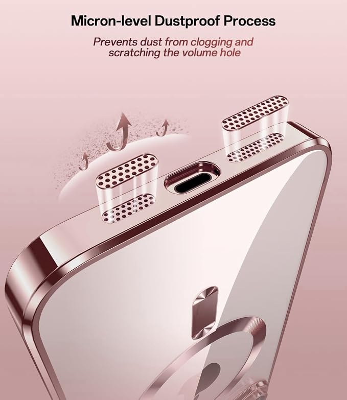 Magnetic Glossy Case for iPhone 17e, iPhone17e/16e Phone Case Slim Clear Luxury