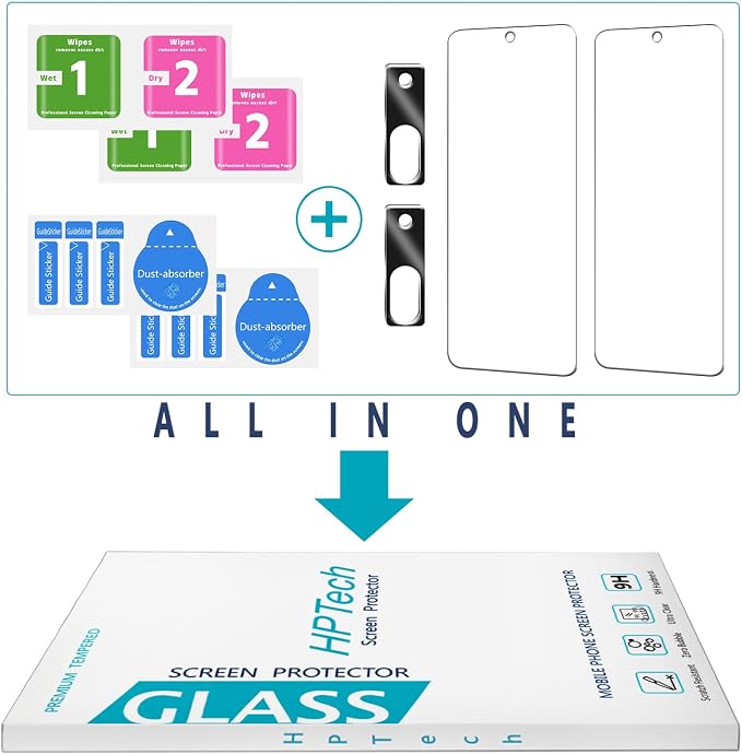 2 Pack Screen Protector for Google Pixel 8a Tempered Glass