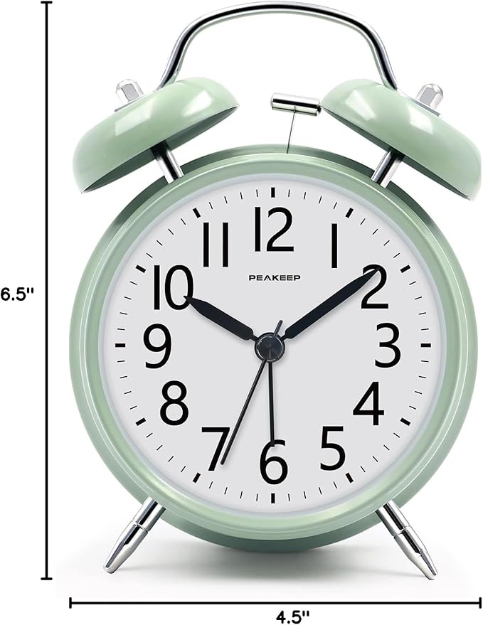 Peakeep Loud Battery Alarm Clock