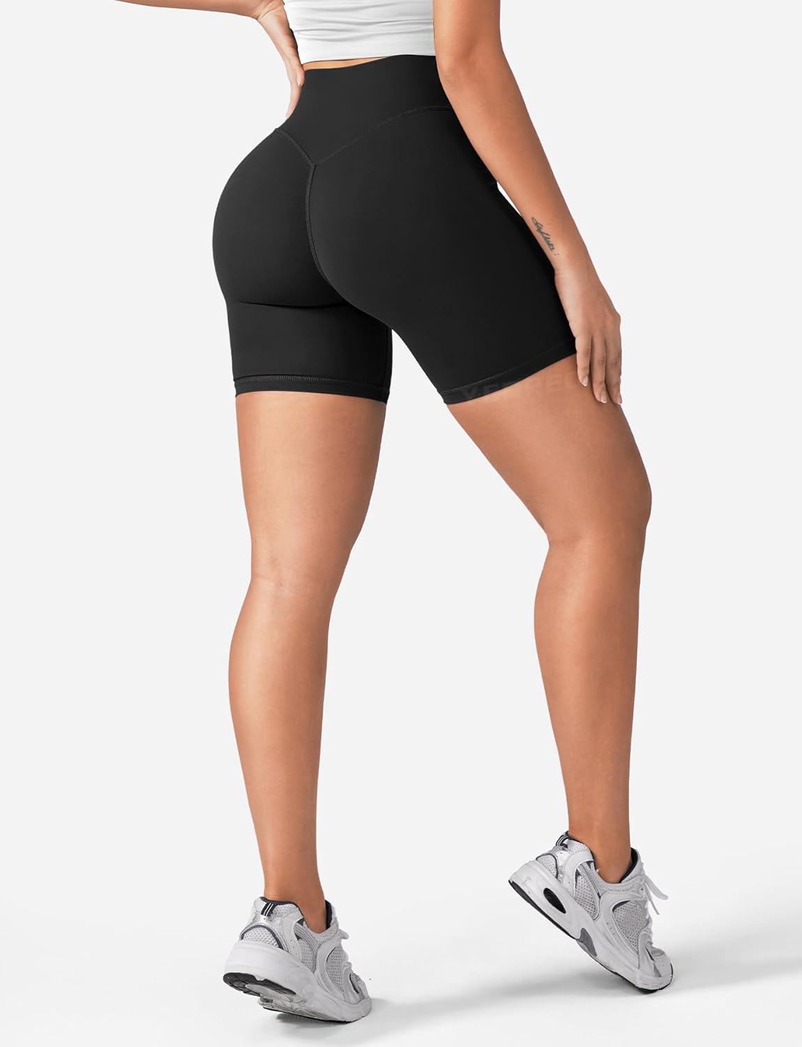 YEOREO Women's Biker Shorts - High Waist Tummy Control | 3.6", 4.5", 6" Workout & Yoga Options