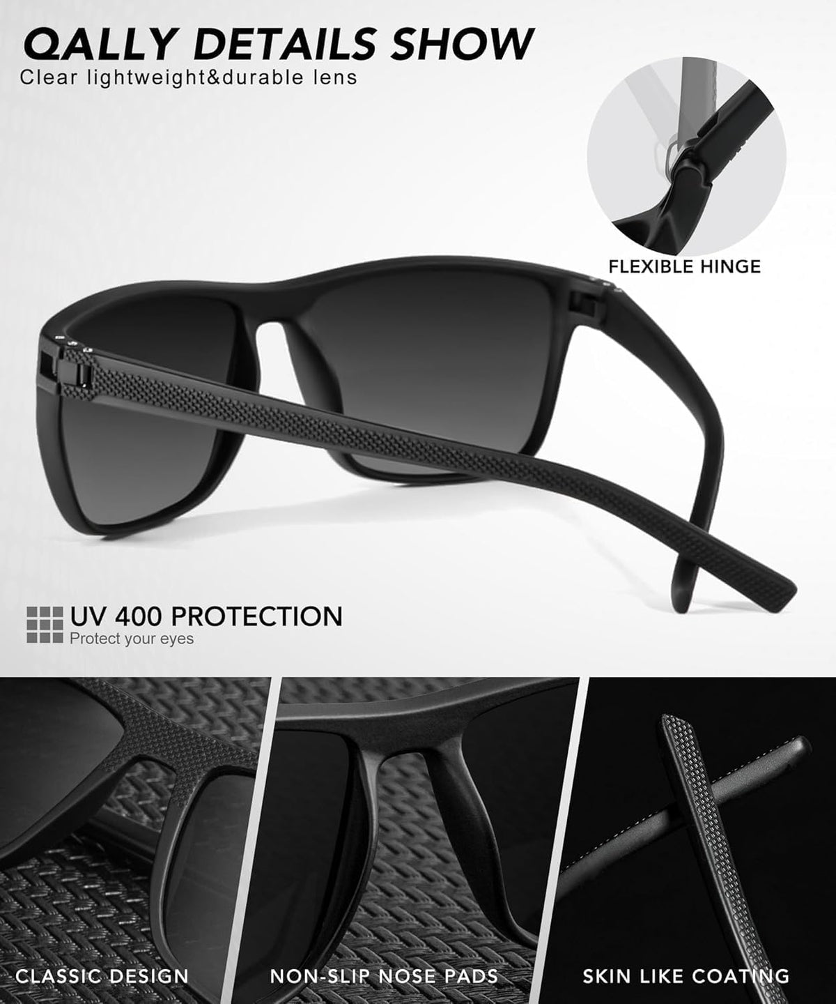 Polarized Sunglasses for Men - UV Protection & Lightweight Design | Perfect for Driving, Fishing, Golf