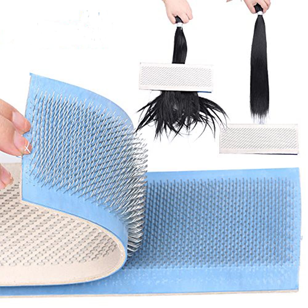 Alileader Hair Holder Drawing Mat For Bulk Hair Extension Professional Hackle Styling Tools Making Lace Wig Tools Drawing Card W