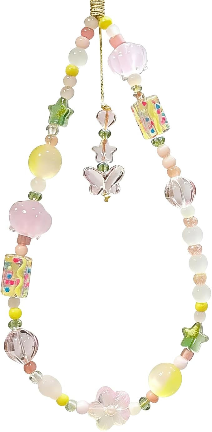 Beaded Camera Wrist Strap Cute Digital Camera Charm Lanyard, Phone Wristlet