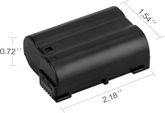 EN-EL15 Battery Pack, LP 2-Pack EN-EL15 EN EL15a Rechargable Li-ion Replacement