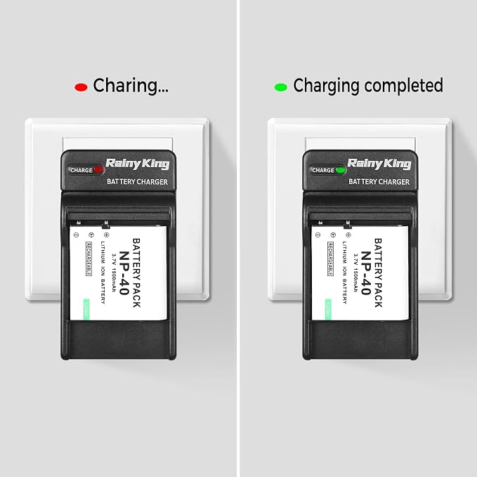 Battery Charger for Casio NP40/NP-40 and Exilim EX-Z400, Zoom EX-Z100,