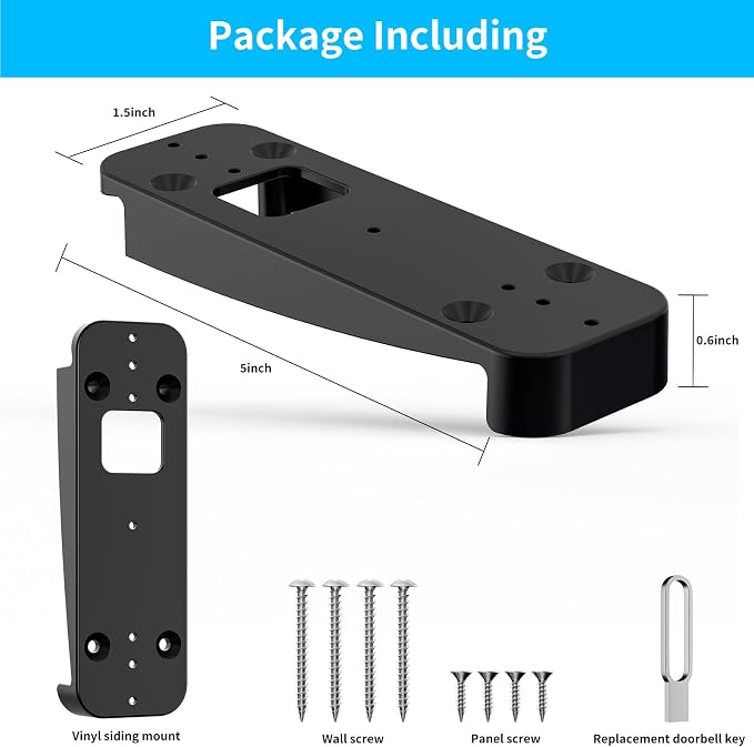 Blink Doorbell Vinyl Siding Mount, Compatible