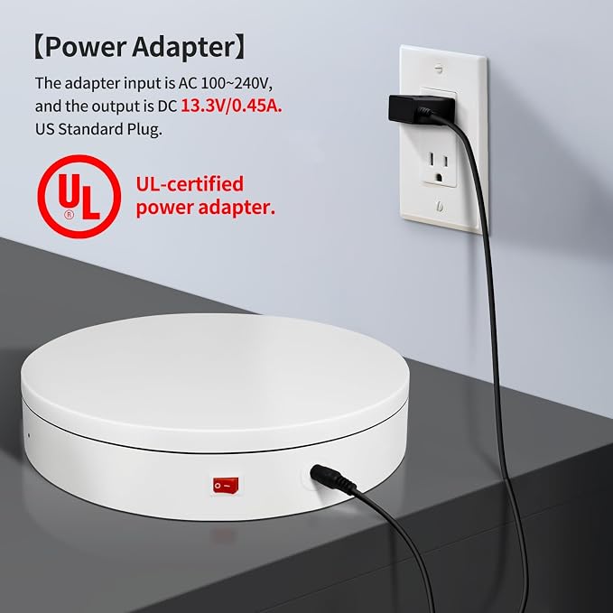 Remote Motorized Electric Turntable Rotating Display Stand Spinning Rotating
