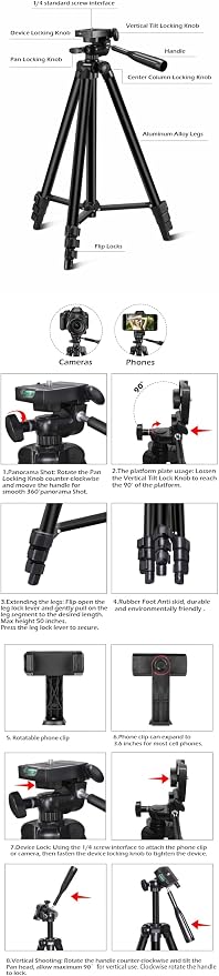 Sensyne 14" Ring Light with Tripod Stand, LED Circle Light with Phone Holder