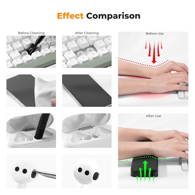 K&F Concept Multi Functional Keyboard Cleaning Kit · Keyboard Arm Wrist Rest