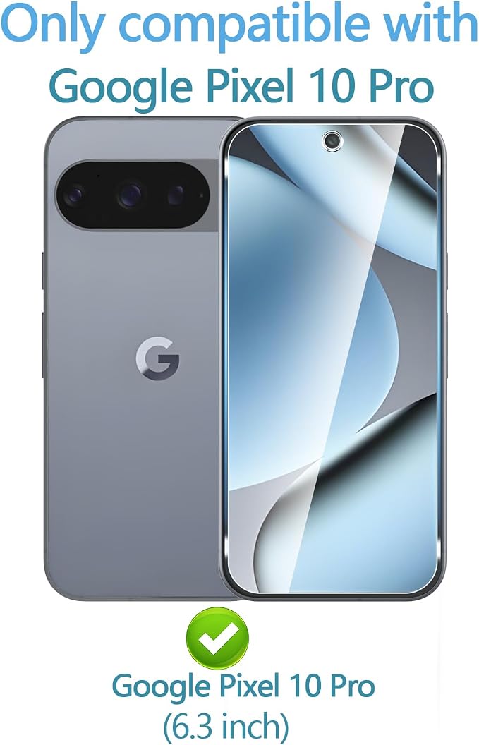 3 Pack for Google Pixel 10 Pro Screen Protector + Pixel 10 Pro Camera Lens