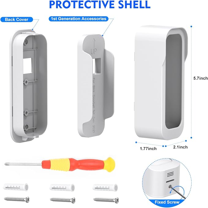 New No Drill Mount for Blink Video Doorbell Camera, Adhesive Blink Doorbell